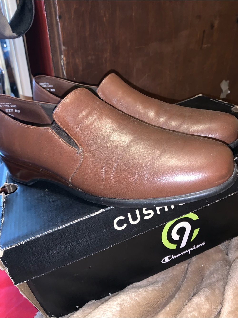 Munro leather womens slip on shoe 10 NARROW